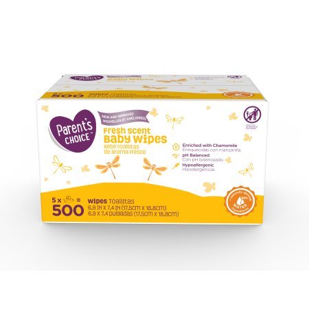 Parents Choice Fresh Scent Baby Wipes 500 Count - Thumbnail 2