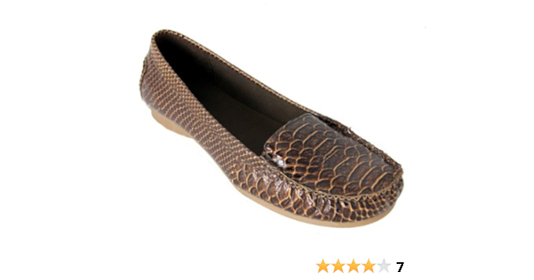 flat snake print shoes