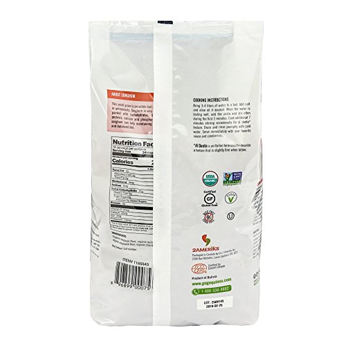 GoGo Quinoa Organic Supergrains Fusilli Pasta, Vegan, Gluten Free Dry Pasta, 35.2 oz x 2