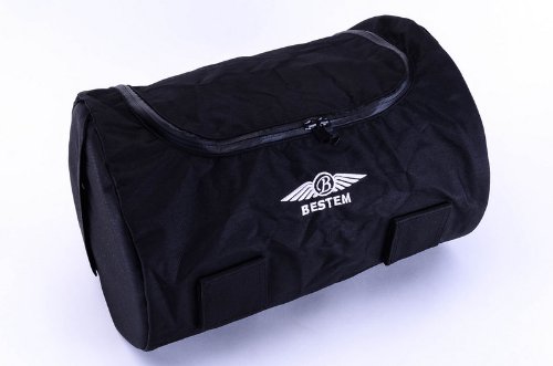Bestem LGHD-Glide-TRB Black Tour-Pak Rack Bag for Harley Davidson Road King/Glide