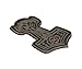 M-Tac Morale Patch Mjölnir - PVC Patches for Vest, Backpacks, Hats - Tactical Military Patch with Hook Fastener Backing