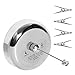 LuckIn Indoor Retractable Clothesline Stainless Steel Laundry String 9 Feet Adjustable Clothes Line Hotel Style Dryer with 20pcs Clothespins, Drill Free or Wall Mounted