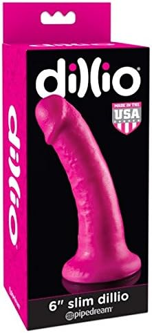 Pipedream Products Dillio 6 Inch Slim Dillio, Hot Pink