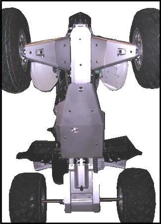 2006-2018 Yamaha Raptor 700 4-Piece Aluminum Full Frame Skid Plate Set By Ricochet 5673BL
