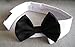 Selected Adjustable Dog Bow Tie Puppy Pet Costume Collar Stripe Dogs Cats Tie Neck, Perfect for Wedding/Tie Party Accessories, Black