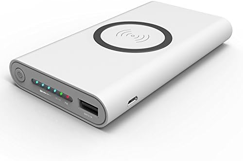 Qi 8000mAh Wireless Power Bank External Battery Pack 2 in 1 Wireless Charging Pad for iPhone 8 Plus/X Samsung Galaxy Note8 S8 Plus