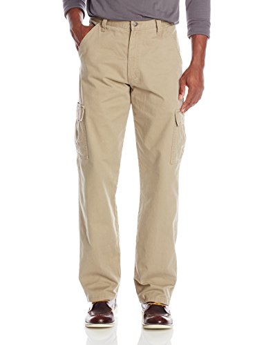 Wrangler Men's Authentics Classic Cargo Pant, British Khaki Twill, 38W x 32L