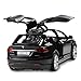 Diecast Model Cars Toy Cars Alloy Pull Back Toy Car with Sound and Light Toy Kids Toys 1/32 Scale (Black)