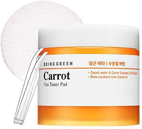 【BRING GREEN】キャロットビタトナーパッド/60枚/Carrot vita toner pad/にんじん/拭き取りパッド/スキンパッド/人参/キャロット/ブリンググリーン/ブリングリーン/韓国コスメ [並行輸入品]