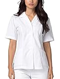 Adar Universal Lapel Collar Nurse Top - 605 - White - XL