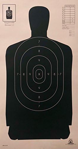 OFFICIAL NRA B-29 Shooting Target Police Silhouette (50x)