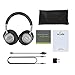 Active Noise Cancelling Bluetooth Headphones, iDeaUSA Wireless Headphones with Microphones Over Ear Headphones with Airplane Adapter HiFi Stereo Sound 16 Hours Playback - Black/Grey