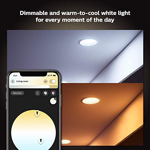Philips Hue Ambiance Smart Retrofit Recessed Downlight 4", Bluetooth