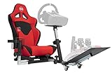 OpenWheeler GEN2 Racing Wheel Stand Cockpit Red on Black | Fits All Logitech G29 | G920 | All Thrustmaster | All Fanatec Wheels | Compatible with Xbox One, Playstation, PC Platforms