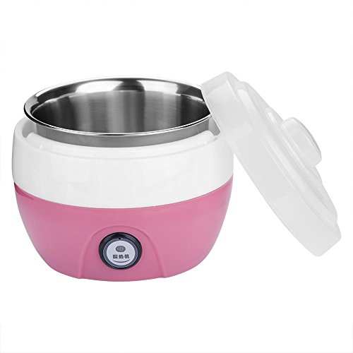 Automatic Yogurt Maker, 1L Household Electric Automatic Yogurt Yoghurt DIY Maker Stainless Steel Inner Container 220V, Yogurt Maker(Pink) - Thumbnail 7
