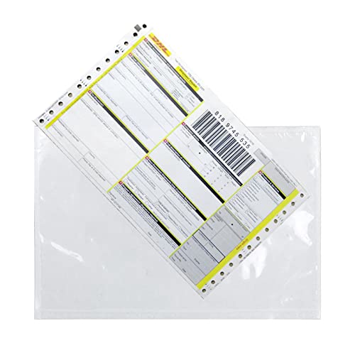 RyhamPaper Packing List Envelopes, Clear 6 x 9 Inches Self Adhesive