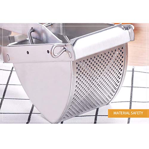 WONdere Stainless Steel Lime And Lemon Squeezer Manual Citrus Juicer Press Stainless Steel Mashed Potato - Thumbnail 3