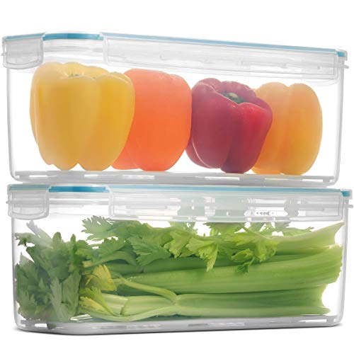 Komax Biokips Fridge Storage Containers Airtight Fridge Organizers