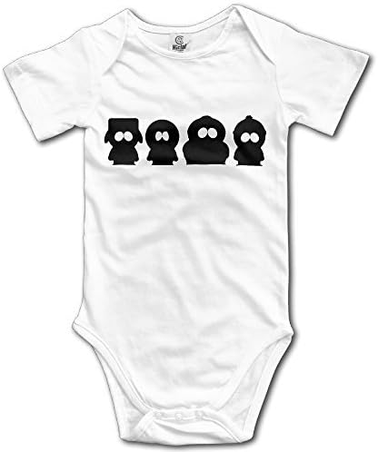SAMMOI South Park Baby Triangle Romper Bodysuit Jumpsuit Onesie White
