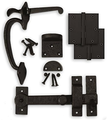 Coastal Bronze - Complete Gate Kit - Hinges/Thumb Latch/Drop Bar Set