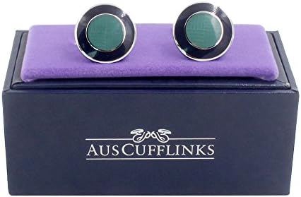 AUSCUFFLINKSTeal Cufflinks | 5 Year Warranty | Cufflinks Box Included | Premium Cuff Links | Gift for Men | Groomsmen Gifts