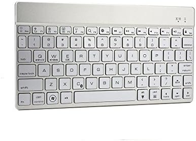 Asus PadFone Infinity keyboard, COOPER AURORA 7-Color Backlight LED Bluetooth Premium Wireless Portable Tablet Keyboard Laptop Keys, 60hr+ Rechargeable Battery (Silver)