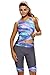 Womens Sport Capris Tankini with Boyleg Swim Pants Surfing Swimsuits