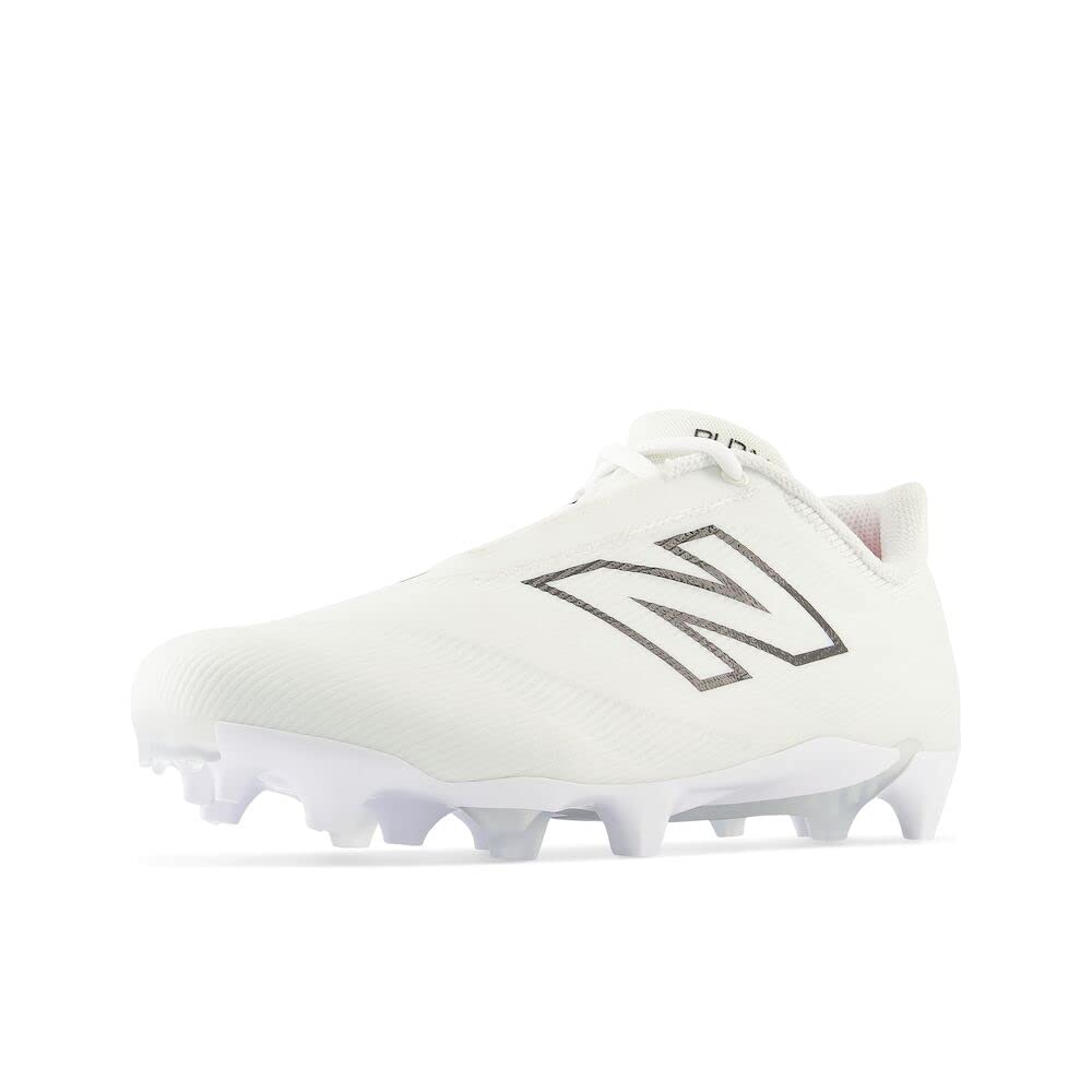 New Balance Unisex BurnX4 Lacrosse Shoe, White/Grey