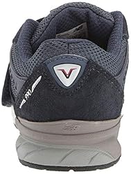 New Balance 990 V5 Hook and Loop Sneaker, Navy, 1.5