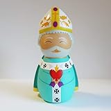 Shining Light Dolls St. Augustine of Hippo Collectible Vinyl Figure with Story & Prayer Card