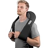 Neck Shoulder And Back Massager with Heat – Kneading Shiatsu Massage Home & Car Adapter