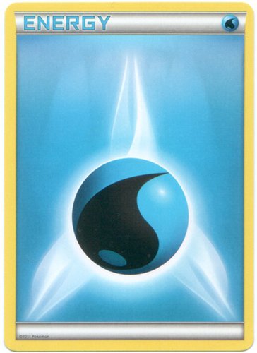 Amazoncom Basic Water Energy Pokemon Card Black White