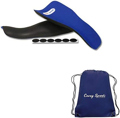 Eliminator Ski/Snowboard Shin Pad Guards - Padding for Shin Bang - Bundled with Covey Sports Bag