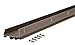 M-D Building Products 5991 05991 M-D 0 Dual U-Shape Door Bottom, 1-3/4 in W X 36 in L X 1-1/2 in H, Brown