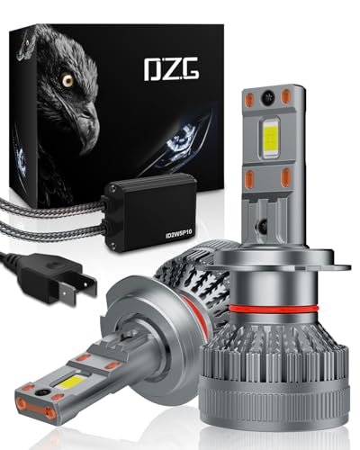 DZG H7 LED Headlight Bulbs 6500K 45W Super Bright LED Bulb High Low Beam Halogen Replacement LED Headlights Conversion Kit, 2 Pack