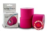 Spider Tech Therapeutic Kinesiology Tape Roll (50mm x 5mm) (Pink)
