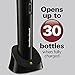 Hamilton Beach 76610 Cordless Electric Wine Bottle Opener with Battery Charger, Foil Cutter and Comfortable Grip, Portable, Black