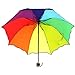Colordrip 8 Colors Rainbow Umbrella - Portable Tri-Folded Umbrella - for Rainy and Sunny Days