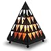 Himalayan Glow Pyramid Style Crystal Salt Night Light lamp with Pink Salt Chunks, Salt Lamp Bulb,(ETL Certified) Dimmer Switch, Unique Lightening Ambience