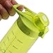 Bonison 34 OZ Wide Mouth Sports Water Bottle Flip Top Lid with Handle, Leak Proof, Bpa Free, Various Capacity. Perfect for Travel Yoga Running Outdoor Cycling Hiking Or Camping. Green