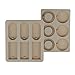 Baoblaze 2 Pieces Mixed DIY Silicone Mould Soy Candles Aroma Wax Tablets Mold for Dried Flowers Resin Soap Clay Craft Making Mold DIY Pendant Bookmark Necklace Jewelry Making Mould