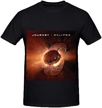 Journey Eclipse Electronica Mens O Neck Customized Tee Black