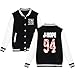 babyhealthy Women's Men's Varsity Baseball Jacket Casual Letterman Bomber Jacket Windbreaker Lightweight Jacket Coat