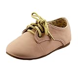 Girl's Glassic Nude Matte Oxford Shoe