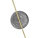 14kt Yellow Gold Plated Sterling Silver 1.1mm Diamond-Cut Rope Chain Necklace Solid Italian Nickel-Free, 14-36 Inch