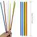 Tomnk 200PCS 10.3 Inch Disposable Color Drinking Straws Plastic Straws