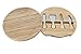Wood Round Swivling Cheeseboard with 4 Stainless Utensils Inside