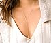 Lariat Gold Necklace for Women, Slip Chain Necklace Dainty Long Necklace 14k Gold Plated/Silver Y-Shaped Pendant Necklace Trendy Layered Beaded Chain Drop Necklaces Simple Gold Jewelry For Women Girls Gift