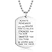 Udobuy® Stainless Steel Pendant Always Remember You are Braver Than You Believe Inspirational Letters Engraved Charm Necklace