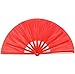 Bettli 35cm Bamboo Chinese Fan Tai Chi Kung Fu Folding Fan with Dragon Design.(Red)
